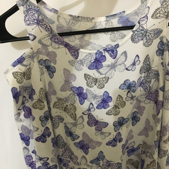 3/$35❤️Children’s place butterflies L/S Dress L - Picture 9 of 9